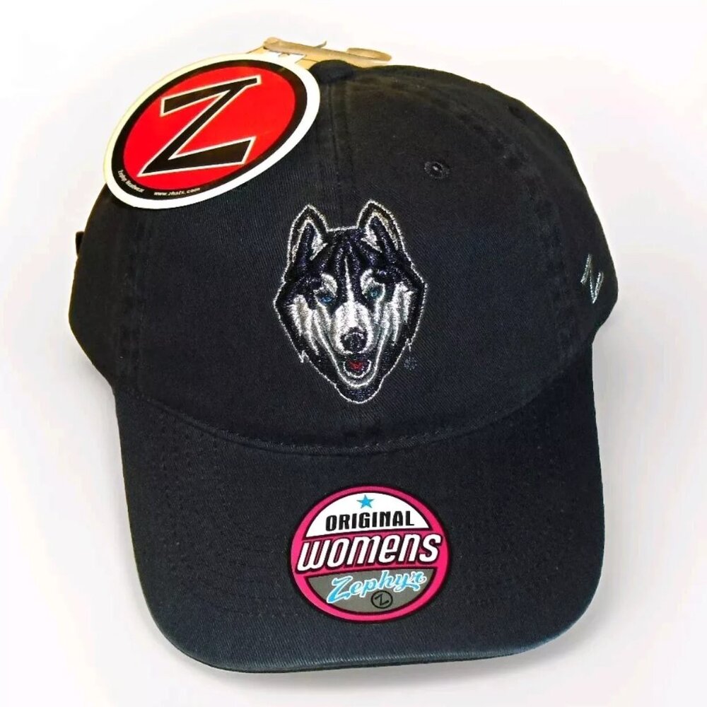 Uconn Huskies Womens Zephyr Adjustable Strapback Hat Cap New Tags Ncaa